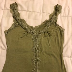 Green tank top